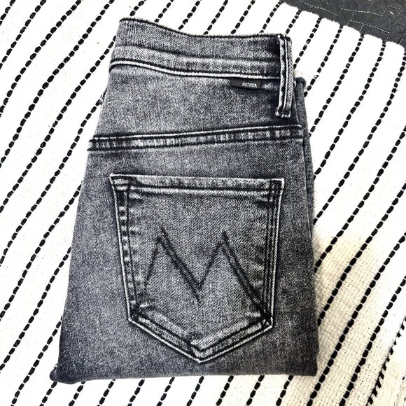 MOTHER Denim - Mother, The Insider Crop Step Fray Jeans, Size W27/L24